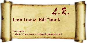 Laurinecz Róbert névjegykártya